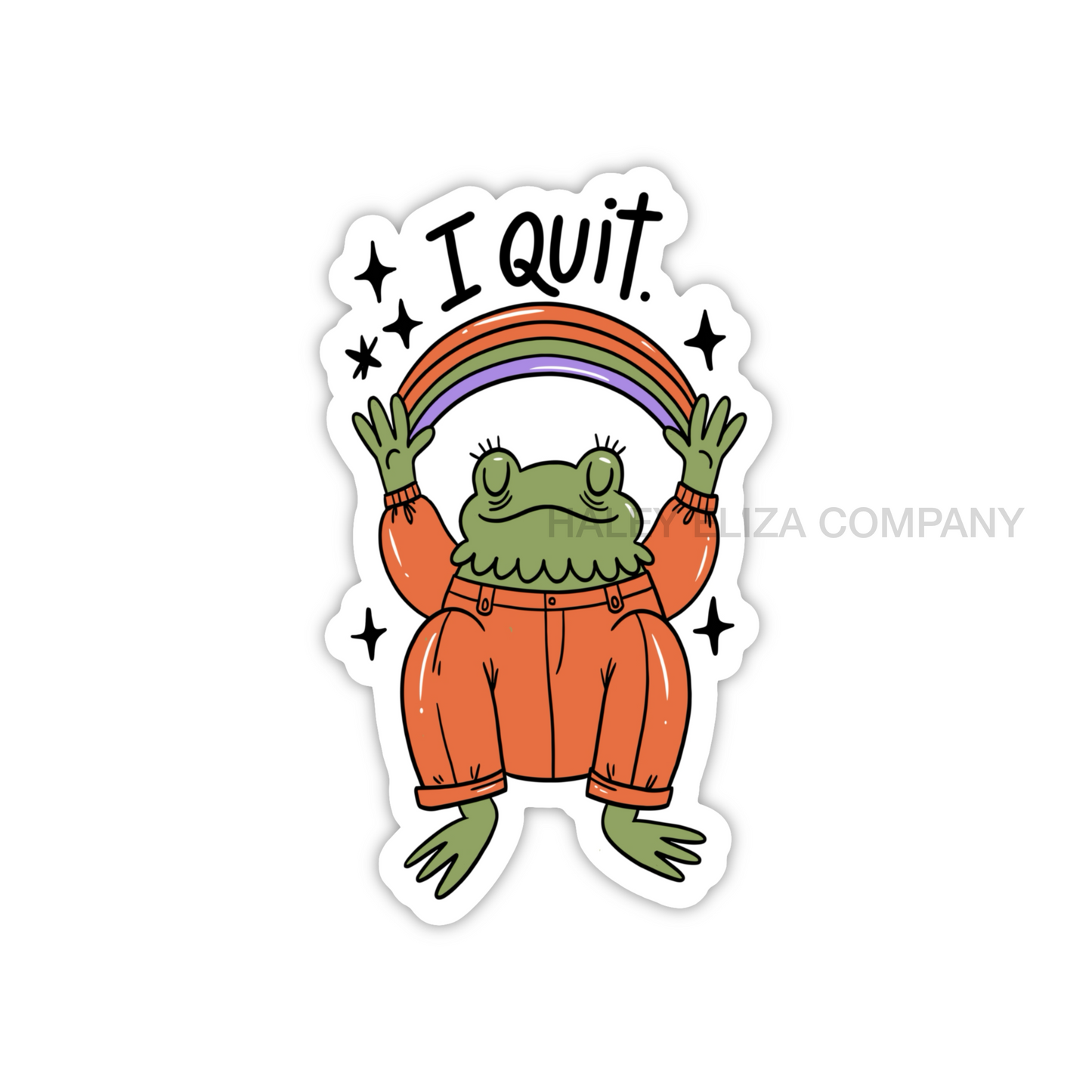 I QUIT STICKER - 1.79x3β