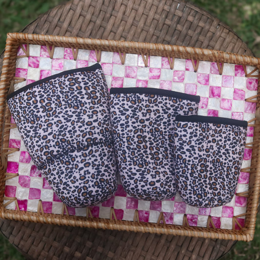 CHEETAH COFFEE SLEEVE - 3 SIZES