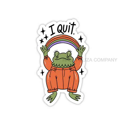 I QUIT STICKER - 1.79x3”