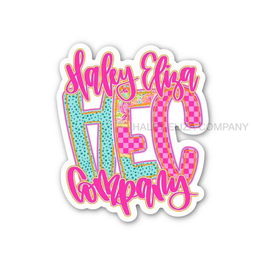 HALEY ELIZA COMPANY STICKER - 2.56x3”