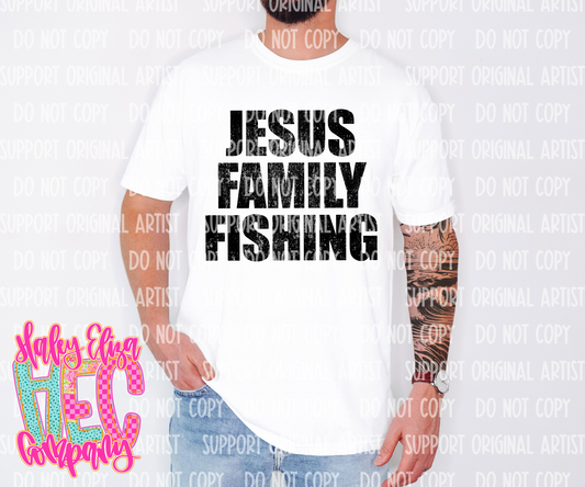 FAITH FAMILY FISHING PNG - BLACK